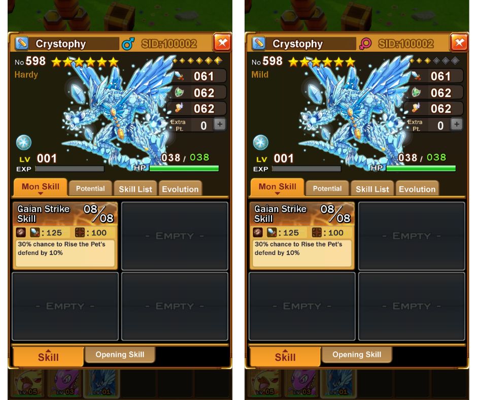 Tài khoản Crystophy random 3-5,75 kc